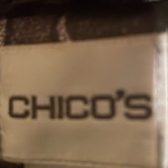 Chico's Faux Fur Striped Jacket. 3 - Picture 2 of 4